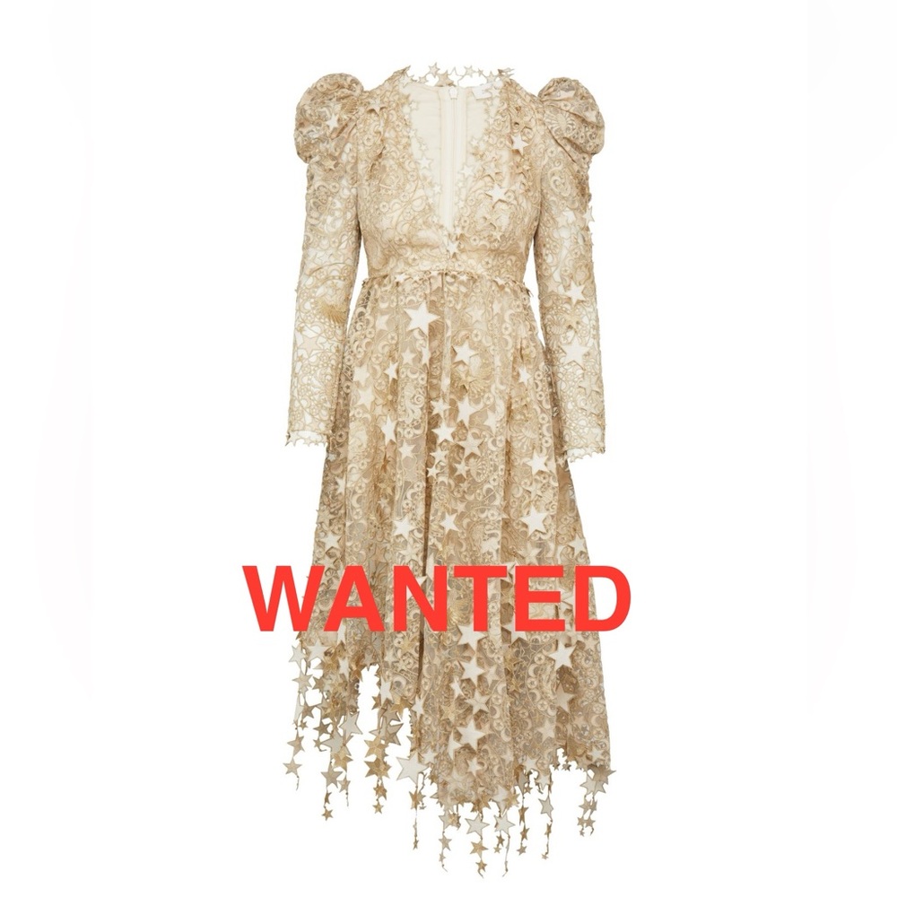 ‼️NOT SELLING - ISO‼️ Zimmermann Celestial Zodiac Midi Dress SZ 2 or 3